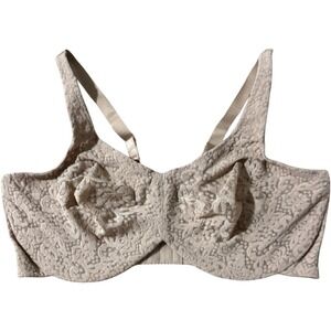 Wacoal 65547 Lace Full Coverage Bra 40DD Beige